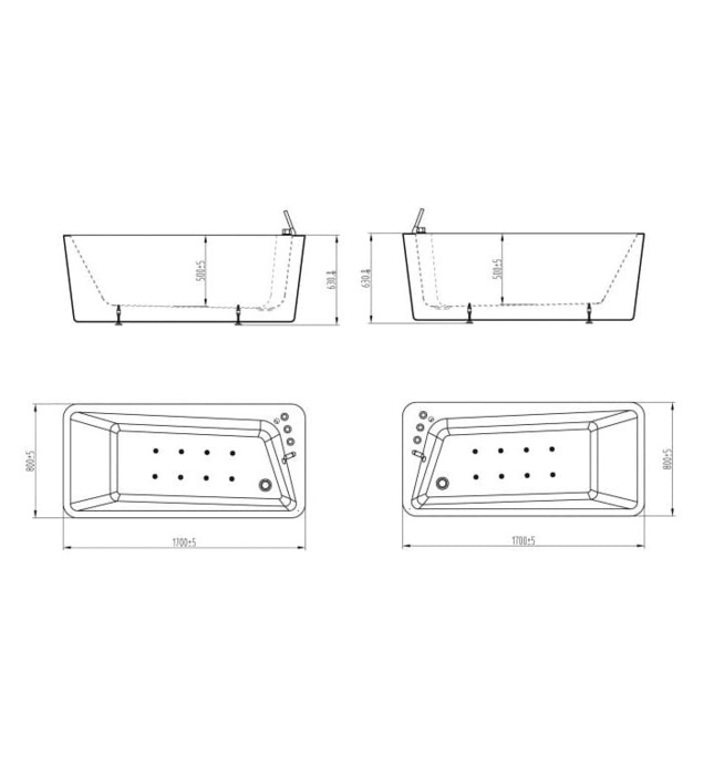 Bồn tắm Nofer NL-609B