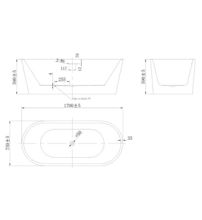 Bồn tắm Nofer NG-1891