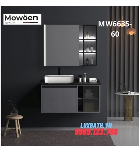Bộ tủ chậu cao cấp đèn Led Mowoen MW6635-60 60x50cm