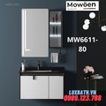Bộ tủ chậu cao cấp đèn Led Mowoen MW6611-80 80x50cm