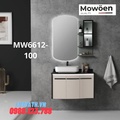 Bộ tủ chậu cao cấp đèn Led Mowoen MW6612-100 100x53cm