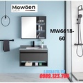 Bộ tủ chậu cao cấp đèn Led Mowoen MW6618-60 60x48cm