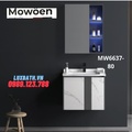 Bộ tủ chậu cao cấp đèn Led Mowoen MW6637-80 80x50cm