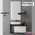 Bộ tủ chậu cao cấp đèn Led Mowoen MW6801S-80W 80x52cm