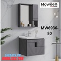 Bộ tủ chậu cao cấp đèn Led Mowoen MW6936-80 80x50cm
