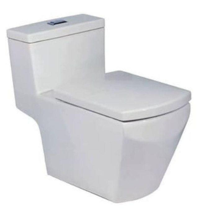 Bàn Cầu 1 Khối COTTO C10717 Grand Tetragon Xả Nhấn Nắp Êm