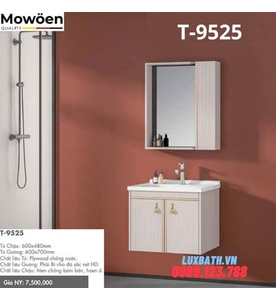 Bộ tủ chậu cao cấp Mowoen T-9525 60x48cm