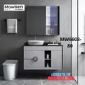 Bộ tủ chậu cao cấp đèn Led Mowoen MW6608-80 80x47cm