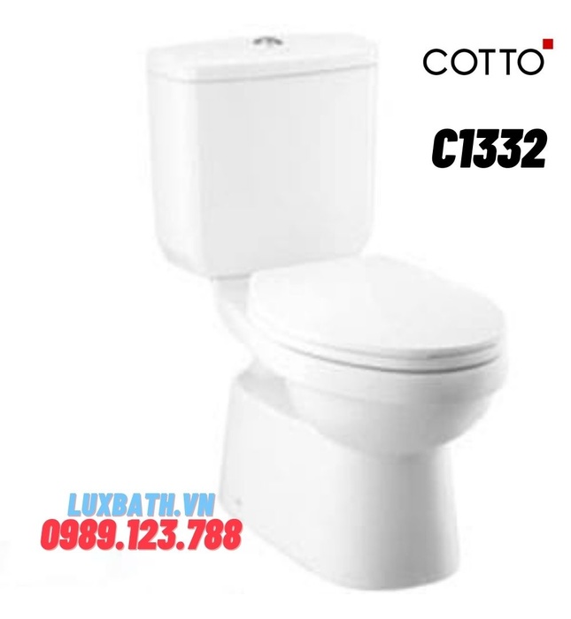 Bàn Cầu 2 Khối Nắp Êm COTTO C1332