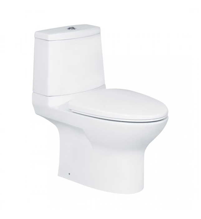 Bàn Cầu 2 Khối COTTO C12377 Chloe Xả Nhấn Nắp Êm