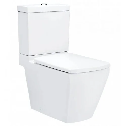 Bàn Cầu 2 Khối Vuông COTTO C17087 Tetragon Nắp Êm Xả Nhấn