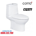Bàn Cầu 2 Khối COTTO C12377 Chloe Xả Nhấn Nắp Êm
