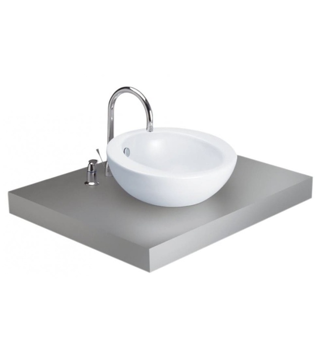 Chậu rửa mặt COTTO C02507 đặt bàn tròn