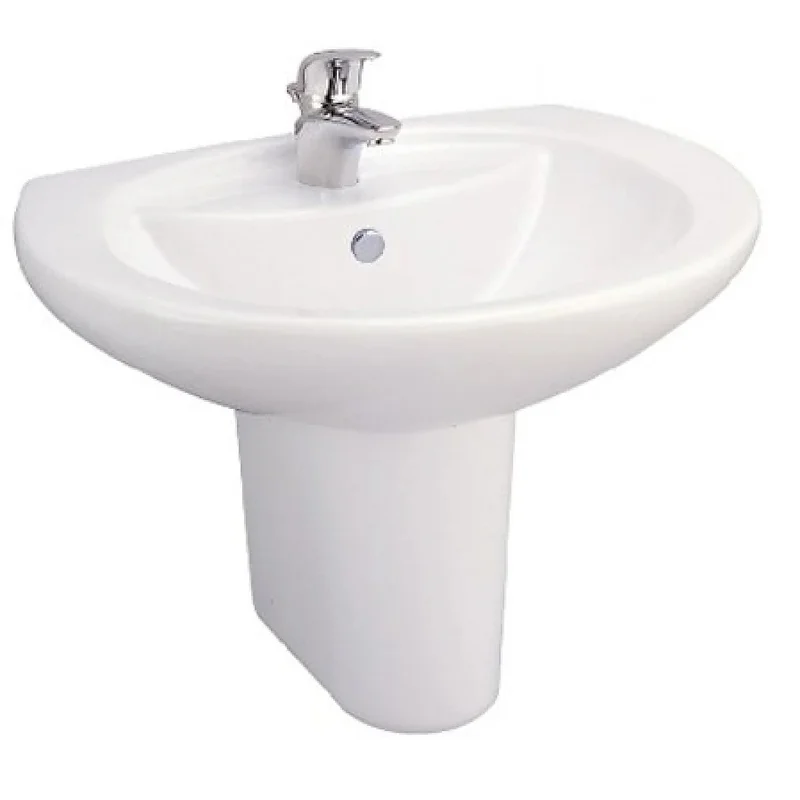 Chậu Lavabo Treo Tường Chân Lửng COTTO C0107/C4201