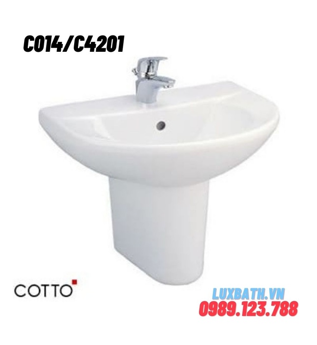 Chậu Rửa Chân Ngắn Lavabo COTTO C014/C4201