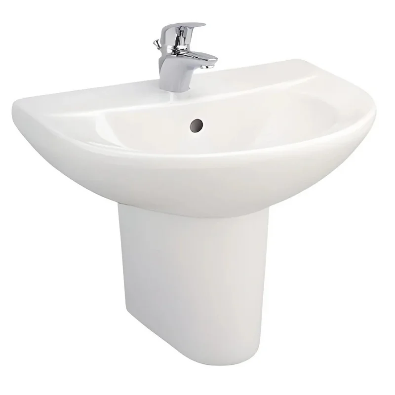 Chậu Lavabo Treo Tường Chân Lửng COTTO C014/C4201