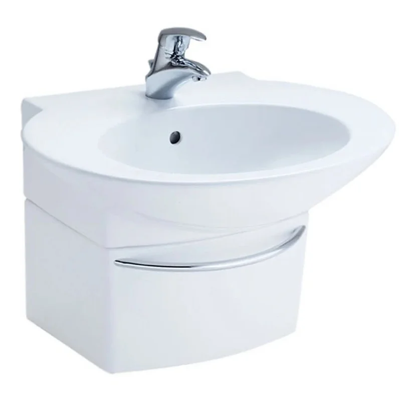 Chậu Lavabo Treo Tường Chân Lửng COTTO SC01027 Charisma