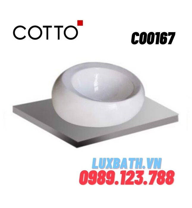 Chậu rửa mặt COTTO C00167 dương bàn