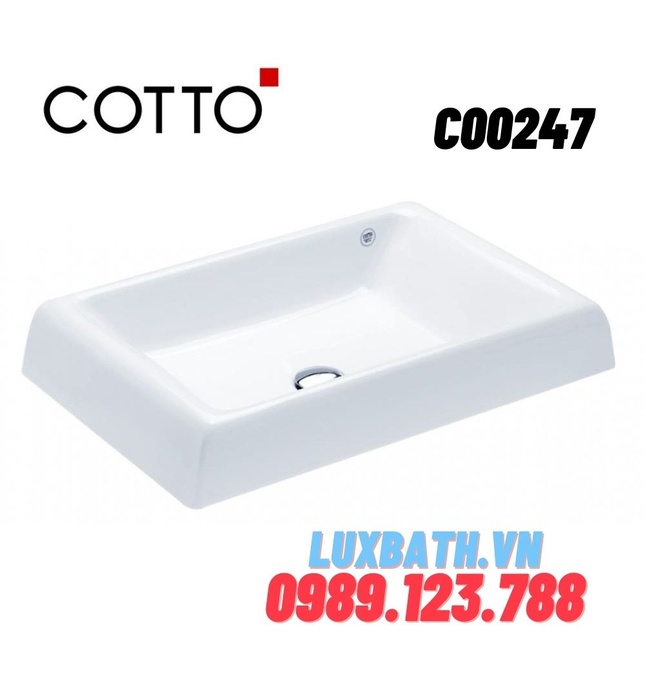 Chậu rửa mặt COTTO C00247 đặt bàn
