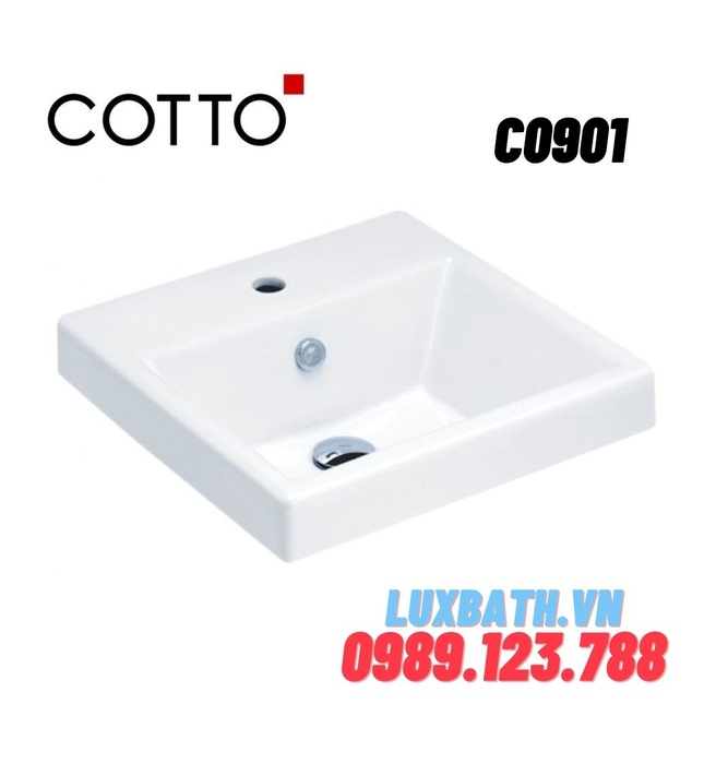 Chậu rửa mặt COTTO C0901 đặt bàn 