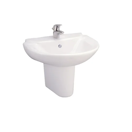 Chậu Lavabo Treo Tường Chân Lửng COTTO C0237/C4201 Sasha
