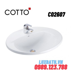 Chậu rửa mặt COTTO C02607 dương vành