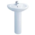 Chậu Lavabo Treo Tường Chân Đứng COTTO C0107/C411 Alice