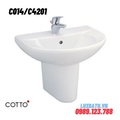 Chậu Rửa Chân Ngắn Lavabo COTTO C014/C4201
