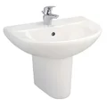 Chậu Lavabo Treo Tường Chân Lửng COTTO C014/C4201