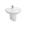 Chậu Lavabo Treo Tường Chân Lửng COTTO C0237/C4201 Sasha