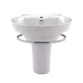 Chậu Lavabo Treo Tường Chân Lửng COTTO C0285/C4201