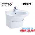 Chậu Rửa Lavabo COTTO SC01027 Charisma Chân Ngắn