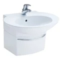 Chậu Lavabo Treo Tường Chân Lửng COTTO SC01027 Charisma