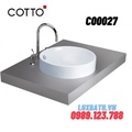 Chậu rửa mặt COTTO C00027 dương bàn