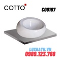 Chậu rửa mặt COTTO C00167 dương bàn