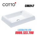 Chậu rửa mặt COTTO C00247 đặt bàn