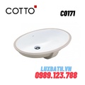 Chậu rửa mặt COTTO C0171 âm bàn 