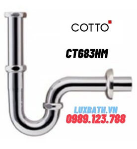 Xi phông thoát lavabo chậu rửa mặt COTTO CT683(HM) 24cm