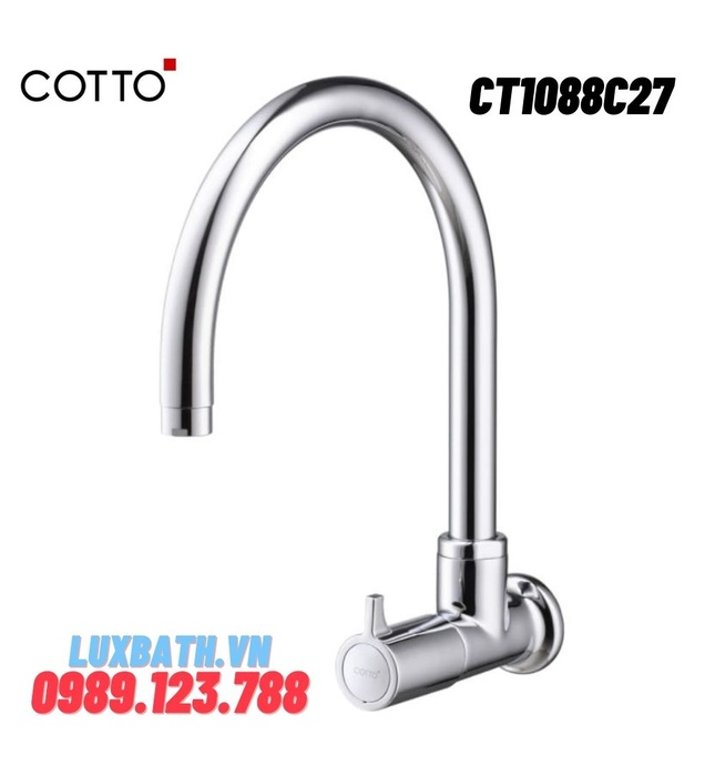 Vòi rửa bát lạnh gắn tường COTTO CT1088C27(HM)