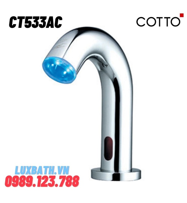 Vòi rửa mặt lavabo nóng lạnh cảm ứng COTTO CT533AC