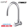 Vòi rửa bát lạnh gắn tường COTTO CT1088C27(HM)