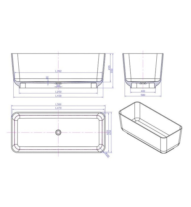 Bồn tắm Euroking EU-65180