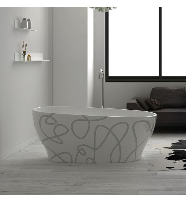 Bồn tắm lập thể ovan đa sắc màu IRENE Euroking EU-6036 