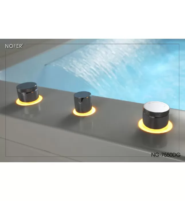 Bồn Tắm Góc Massage Nofer NG-7550DG 1.55m