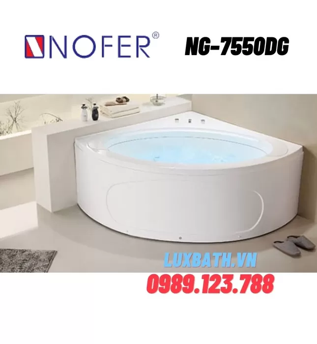 Bồn Tắm Góc Massage Nofer NG-7550DG 1.55m