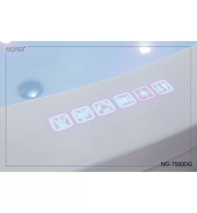 Bồn Tắm Góc Massage Nofer NG-7550DG 1.55m