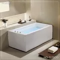 Bồn Tắm Massage Áp Tường Nofer NG-7175DG 1.77m