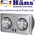 Đèn sưởi 2 bóng treo tường Hans H2B