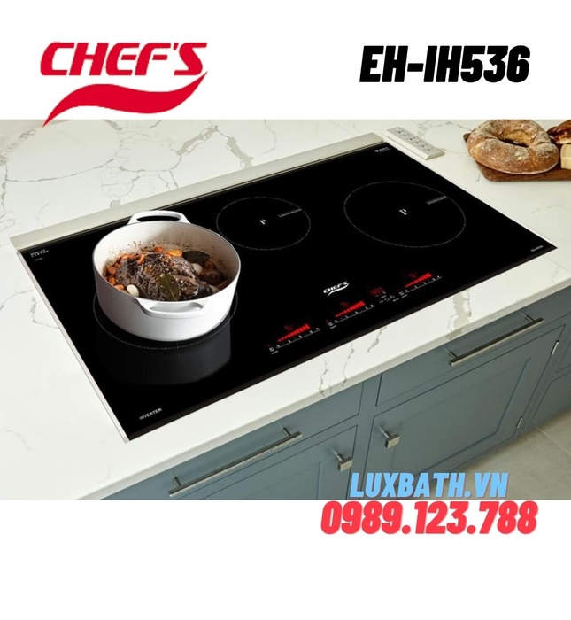 Bếp điện từ 3 vùng nấu Chefs EH-IH536