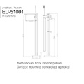  Sen tắm gắn bồn Euroking EU-51001